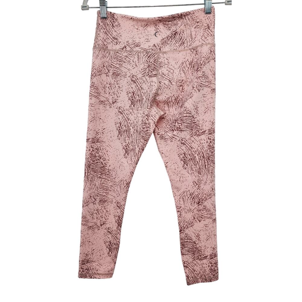 Zyia Women's Pink Etching Light N Tight Hi-Rise 7/8 24" Rc Leggings Size 6-8 View 2